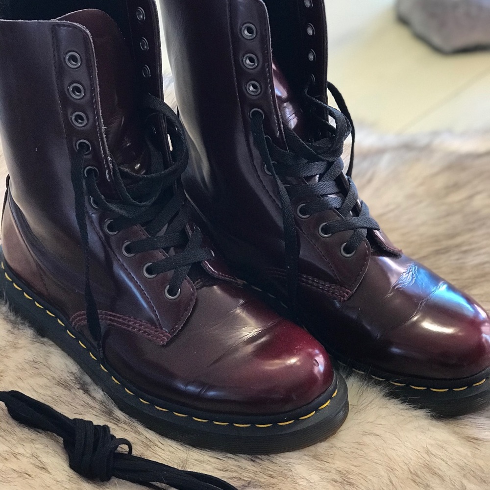 Vegan 1490 10 eye mid calf boots